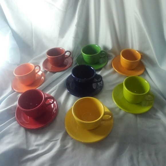 fiesta wear Other - Fiesta wear set of 8 cups and saucers